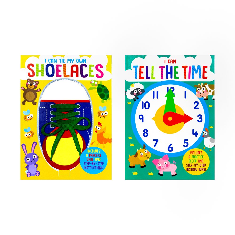 I Can Series 2 Books Collection Set (I Can Tie My Own Shoelaces, I Can Tell The Time) Books for 4 Years Old