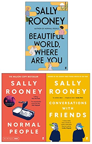 Sally Rooney Collection 3 Books Set (Beautiful World Where Are You , Normal People, Conversations with Friends)