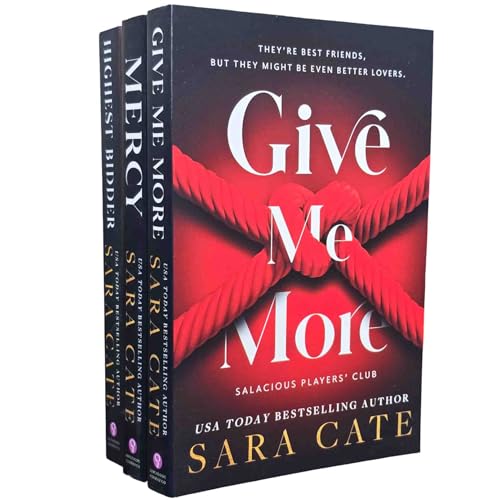 Salacious Players Club Series 3 Books Collection Set By Sara Cate (Give Me More, Mercy & Highest Bidder)