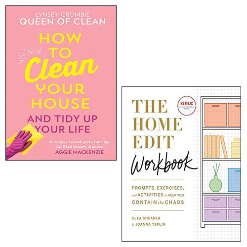 How To Clean Your House [Hardcover] & The Home Edit Workbook (Netflix Series) 2 Books Collection Set