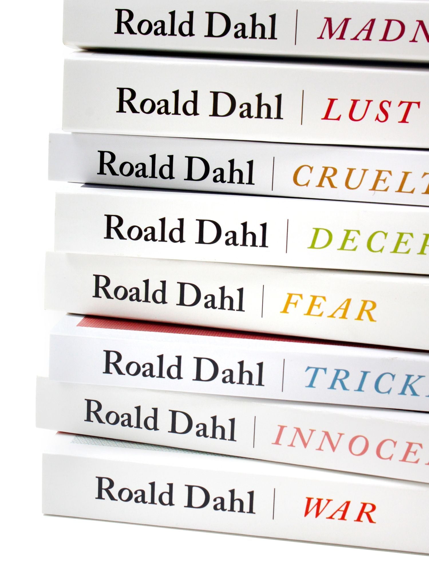 Roald Dahl Collection Trickery War Fear Innocence 8 Books Pack Set Deception