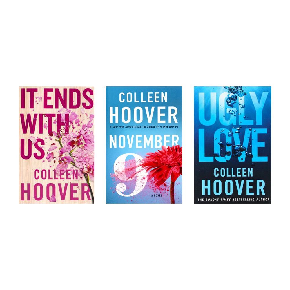 Colleen Hoover Collection 3 Books Set (It Ends With Us, Ugly Love, November 9)