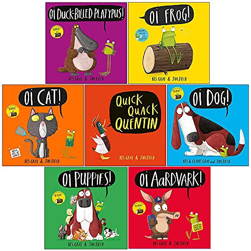 Kes Gray Oi Frog and Friends Collection 7 Books Set (Oi Duck-billed Platypus, Oi Frog, Oi Cat, Oi Aardvark)