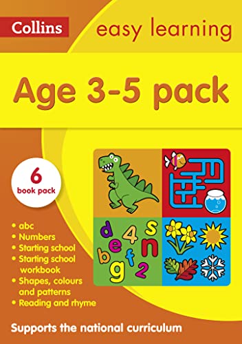 Collins Easy Learning Starter Set Ages 3-5: Perfect for Home Learning – Fun and Educational Preschool Books for Early Childhood Development