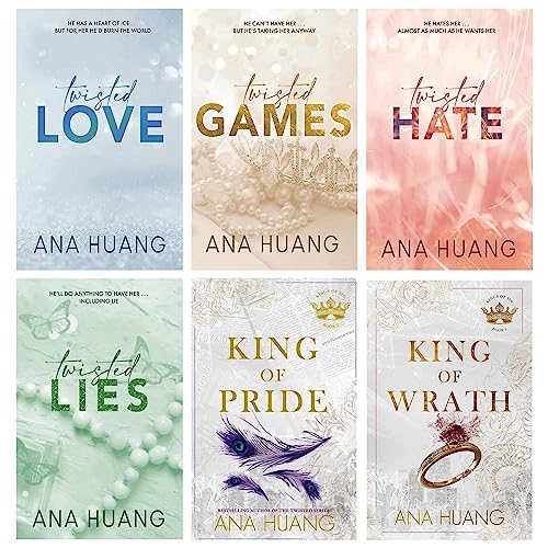 Ana Huang Twisted and Kings of Sin Series 6 Books Collection Set (Twisted Love, Twisted Games, Twisted Hate, Twisted Lies, King of Wrath & King of Pride)