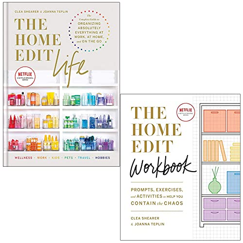 The Home Edit Life and The Home Edit Workbook By Clea Shearer and Joanna Teplin 2 Books Collection Set