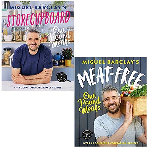 Storecupboard One Pound Meals & Meat-Free One Pound Meals By Miguel Barclay 2 Books Collection Set