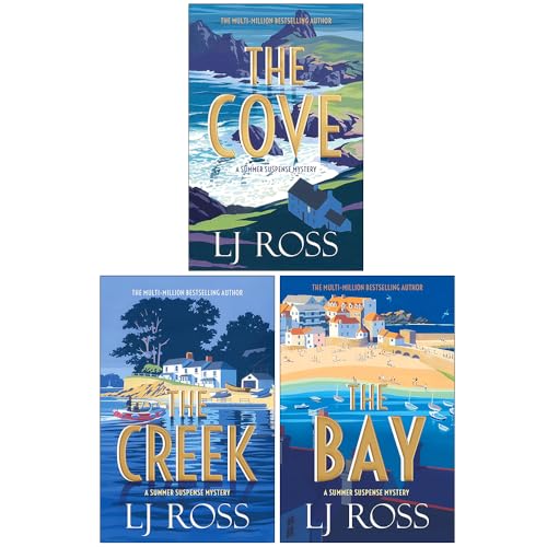 The Summer Suspense Mysteries Collection 3 Books Set By LJ Ross (The Cove, The Creek & The Bay)