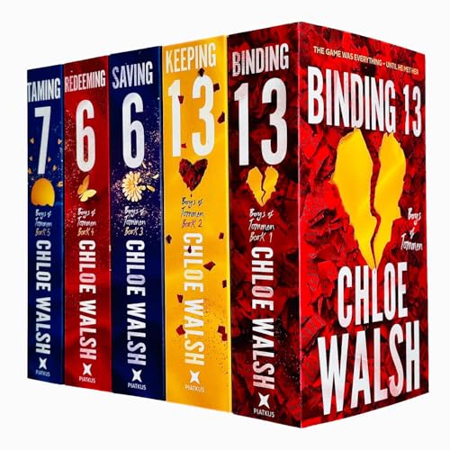 Boys of Tommen Series 5 Books Collection Set By Chloe Walsh (Binding 13, Keeping 13, Saving 6, Redeeming 6 & Taming 7)