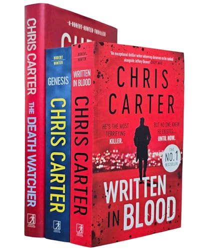 Robert Hunter Series Book 11-13 Collection 3 Books Set (Written in Blood, Genesis & The Death Watcher [Hardback])