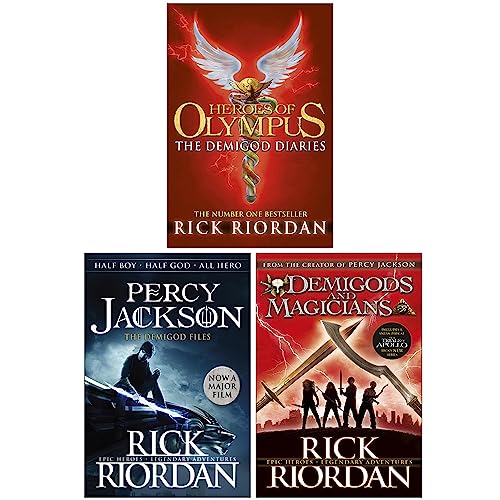 Rick Riordan Demigods 3 Books Collection Set (The Demigod Diaries [Hardcover], Percy Jackson: The Demigod Files & Demigods and Magicians)