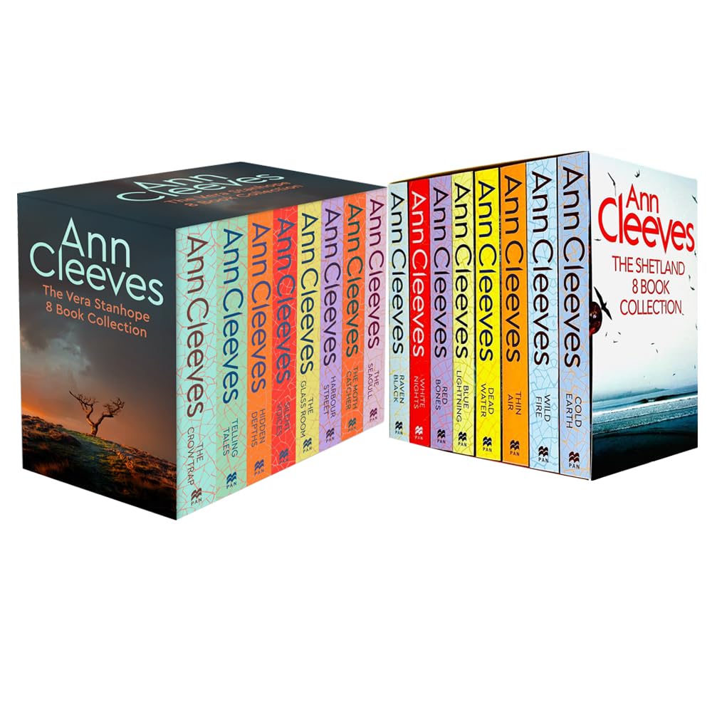 Ann Cleeves TV Shetland & Vera Series 16 Book Collection Set | Crime, Mystery & Thriller Fiction Novels | Hardback Reading Set by Pan Macmillan