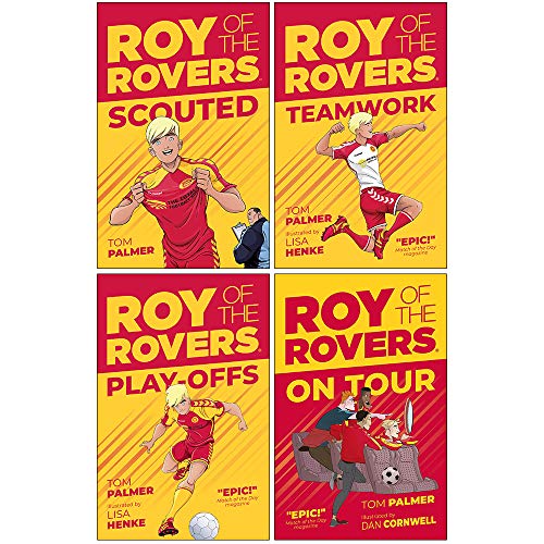 Roy of the Rovers Fiction Collection 4 Books Set By Tom Palmer (Scouted, Teamwork, Playoffs, On Tour)