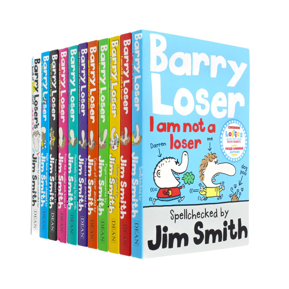 Barry Loser 11 Books Collection Set Jim Smith Best at football NOT, birthday