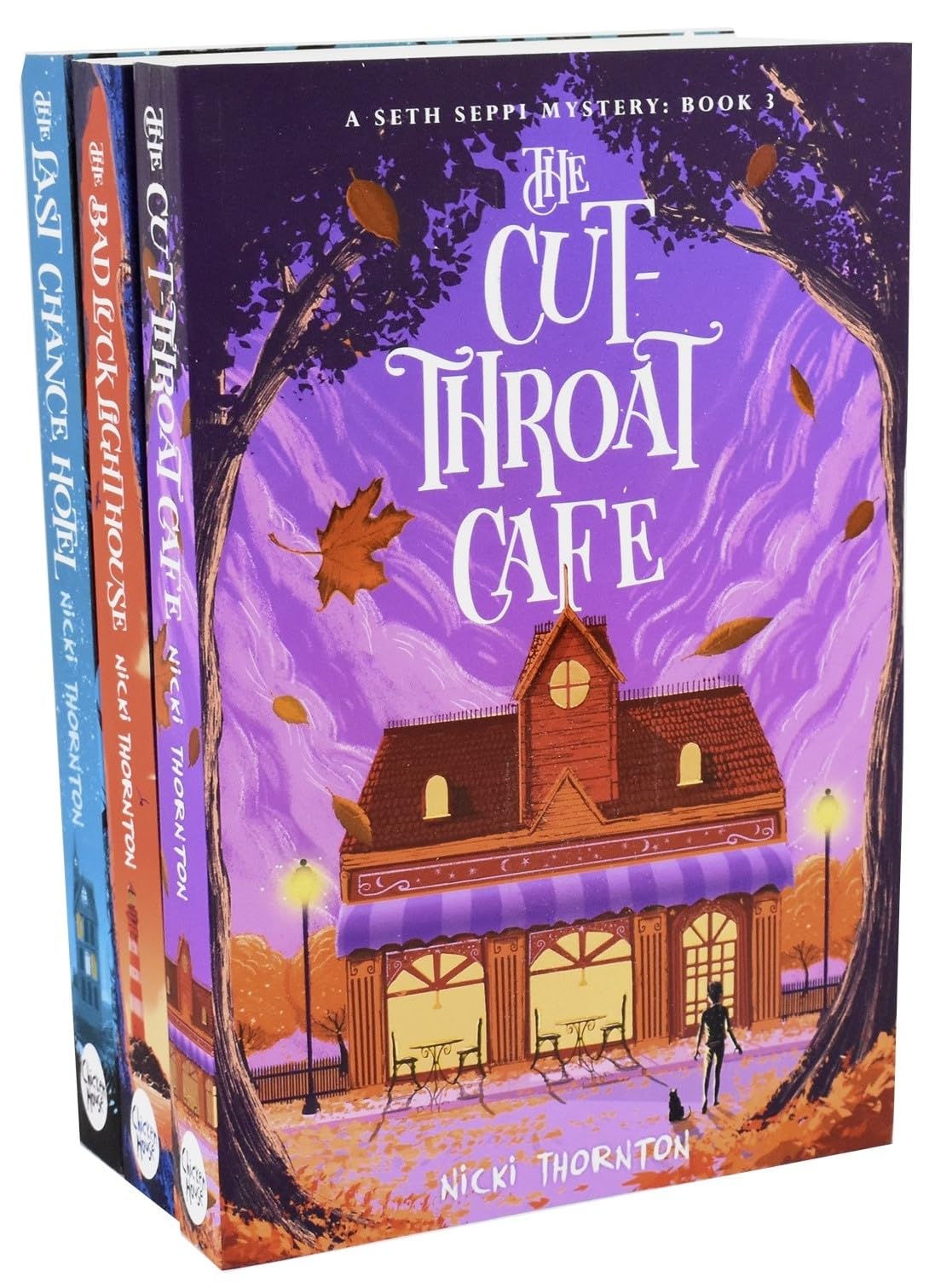 Seth Seppi Mystery 3 Books Collection Set, The Last Chance Hotel, The Bad Luck Lighthouse, The Cut-Throat Cafe for Ages 12+ - Paperback