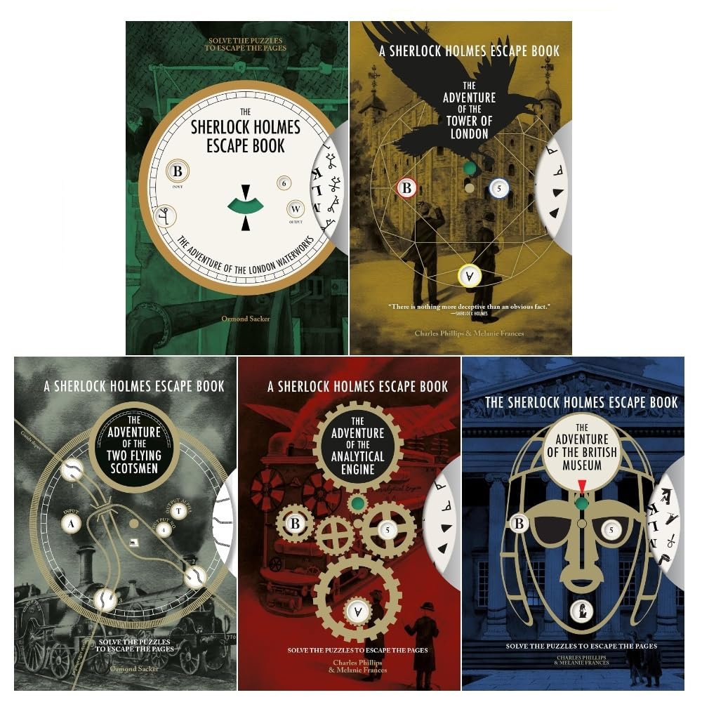 Sherlock Holmes Escape Book Series 5 Books Set Collection in Paperback Format for Engaging 12+ Years