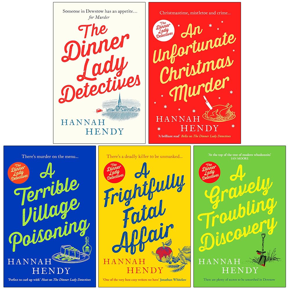 The Dinner Lady Detectives Collection 5 Books Set by Hannah Hendy, A Cozy Mystery Journey in Unfortunate Christmas Murders and More for 12+