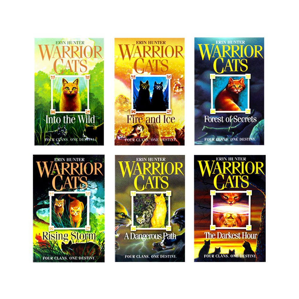 Warrior Cats  Series 1 The Prophecies Begin - 6-Book Collection by Erin Hunter for ages 8+! Perfect for young readers seeking adventure and fantasy!