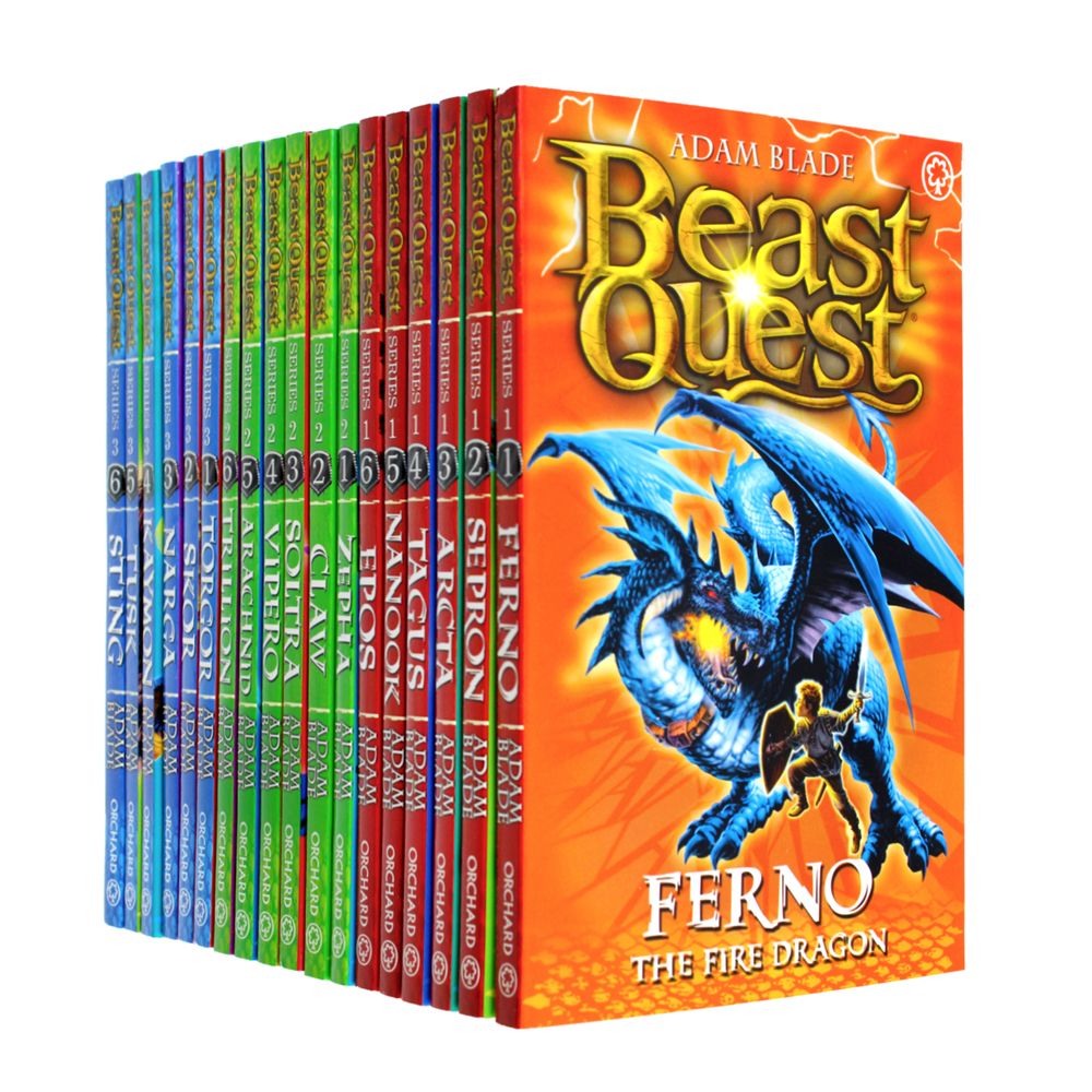 Beast Quest The Hero 18-Book Series 1-3 Box Set by Adam Blade – Epic Fantasy Adventures for Kids! Perfect for Ages 8+, Young Readers & Collectors!