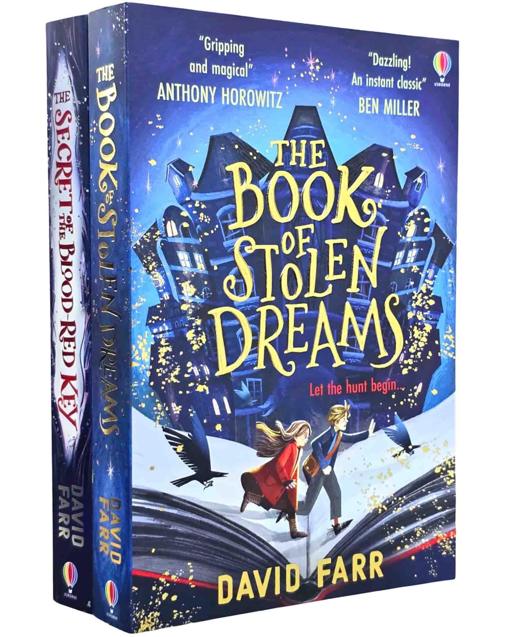 The Stolen Dreams Adventures By David Farr 2 Books Collection Set (The Book of Stolen Dreams and The Secret of the Blood-Red Key)