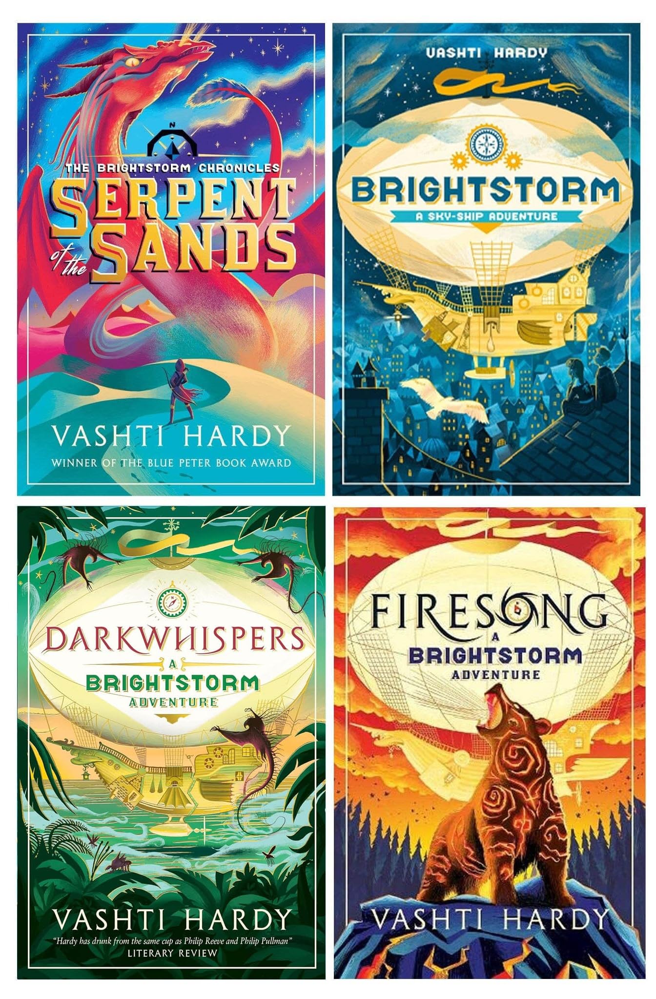 The Brightstorm Chronicles 4 Book Set by Vashti Hardy | Fantasy Adventure Series for Kids Ages 9-12