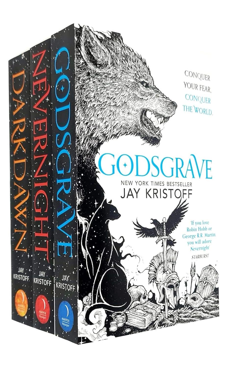 The Nevernight Chronicle Series 3 Books Collection Set by Jay Kristoff - Nevernight, Godsgrave, Darkdawn