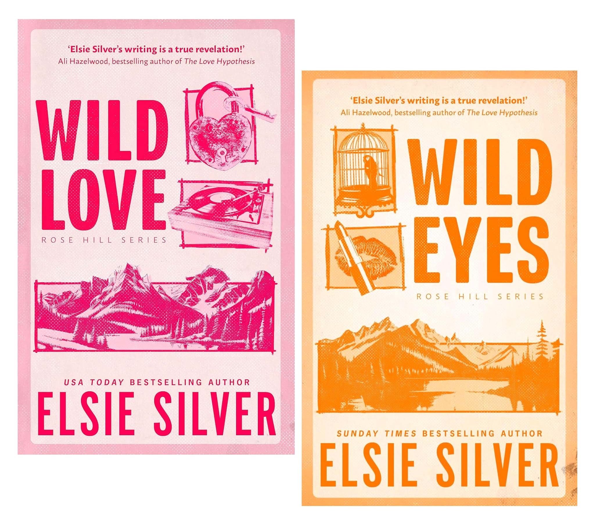 Rose Hill Series 2 Books Collection Set (Wild Love and Wild Eyes) By Elsie Silver