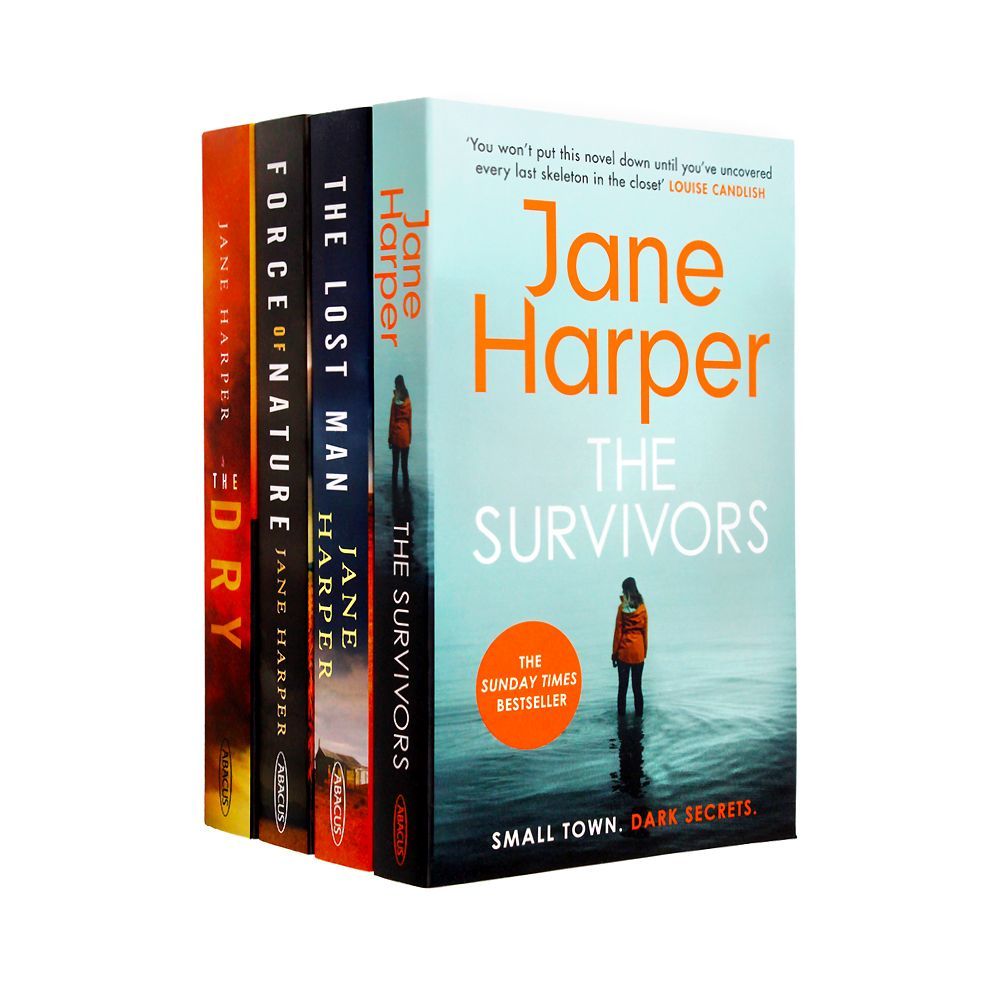 Jane Harper 4 Books Collection Set– Mystery & Thriller Novels:The Dry, Force of Nature, The Lost Man & The Survivors| Bestselling Crime Fiction Series