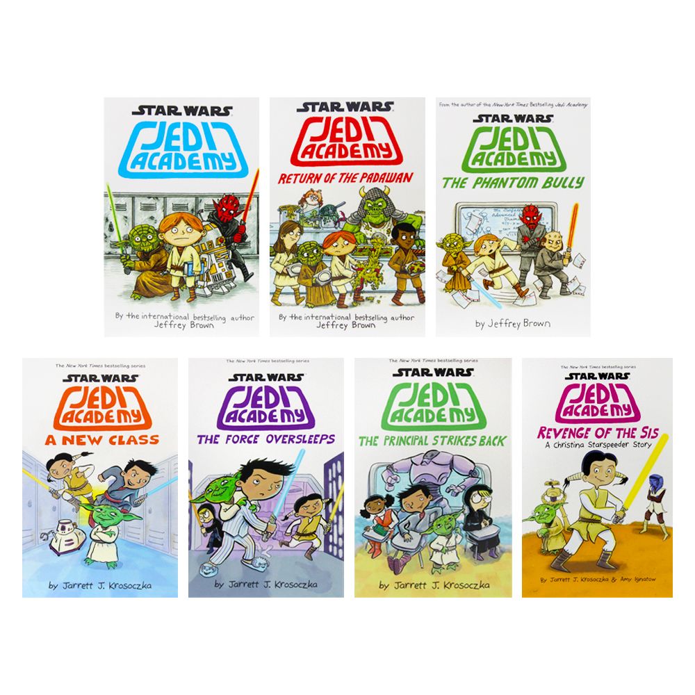 Star Wars Jedi Academy 7 Books Collection Set Return of the Padawan, Phantom Bully