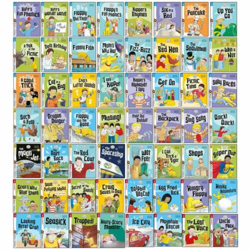 Biff, Chip and Kipper Stage 1-3 Read with Oxford: 56 Books Collection Set Pack