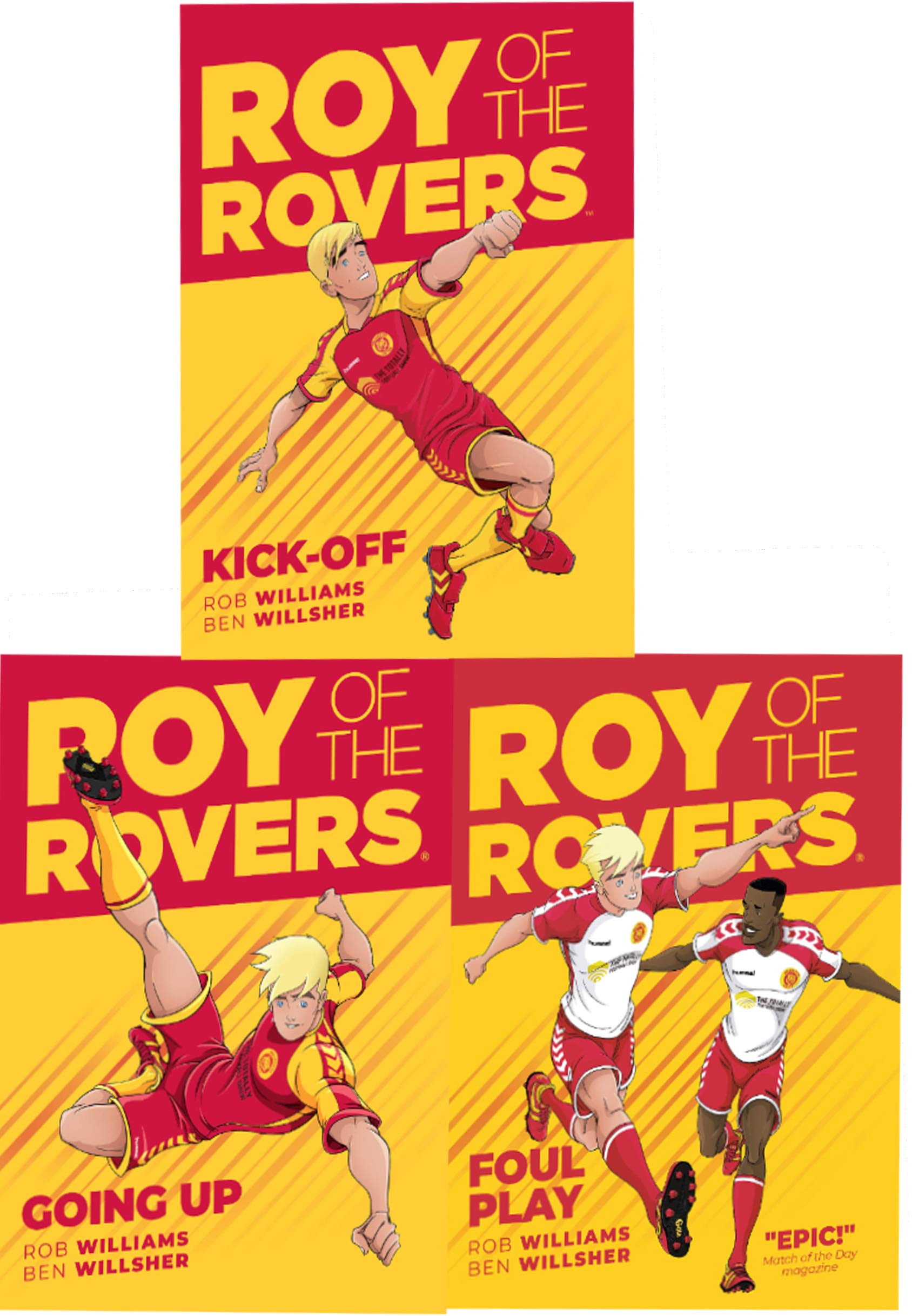 Roy of the Rovers Graphic Novel 3 Books Collection Set Kick Off Foul Play Going up