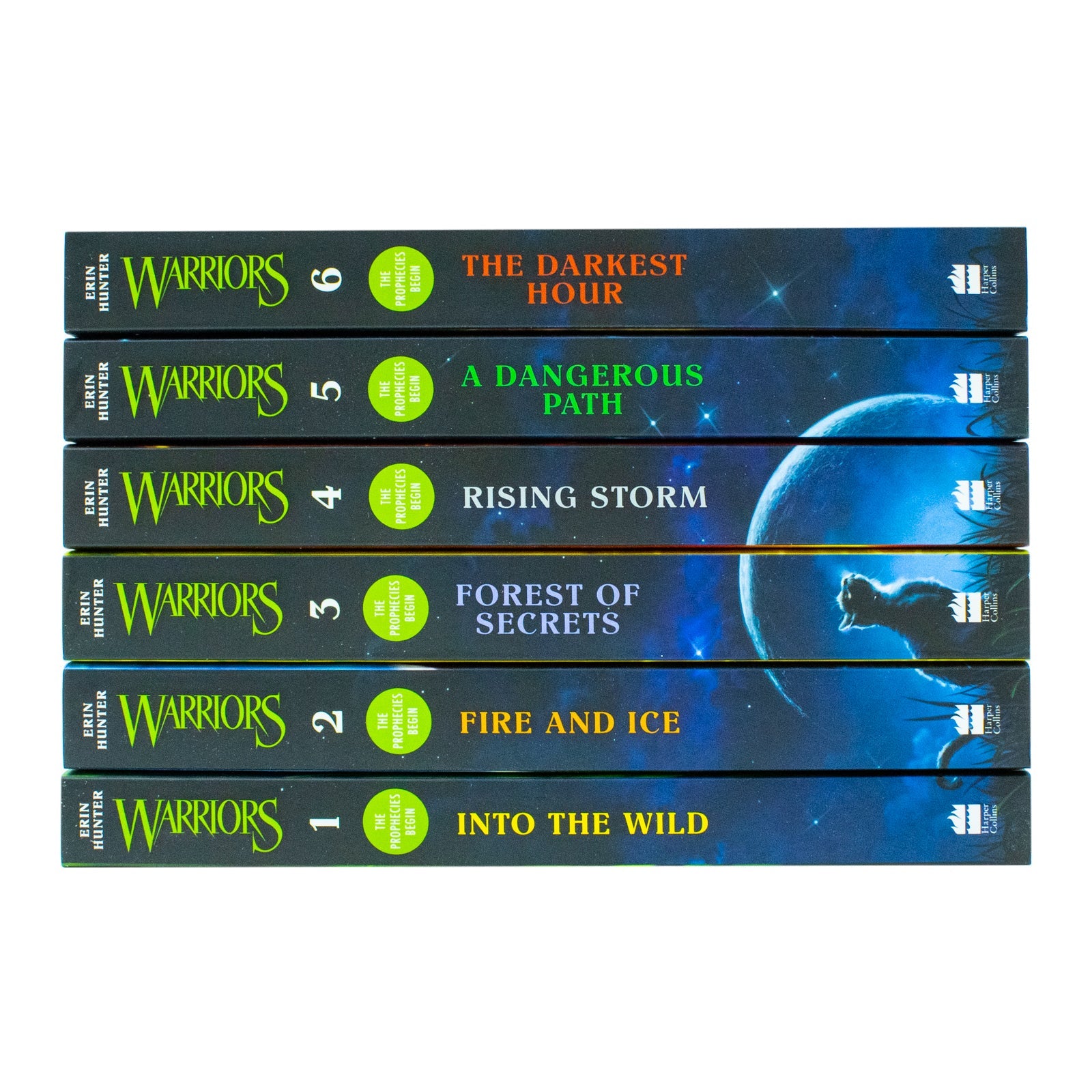 Warrior Cats  Series 1 The Prophecies Begin - 6-Book Collection by Erin Hunter for ages 8+! Perfect for young readers seeking adventure and fantasy!