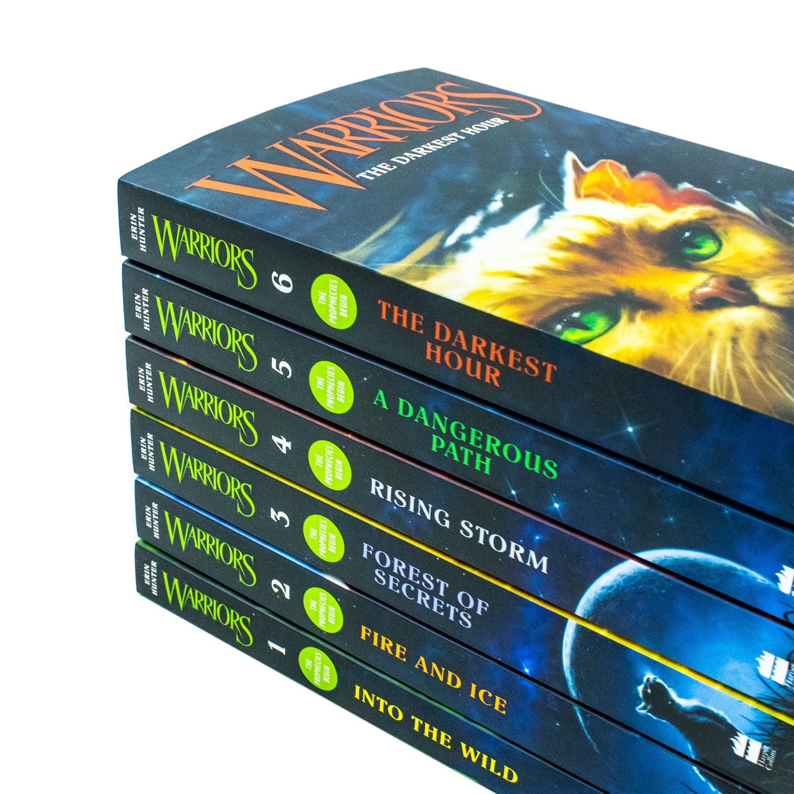 Warrior Cats  Series 1 The Prophecies Begin - 6-Book Collection by Erin Hunter for ages 8+! Perfect for young readers seeking adventure and fantasy!