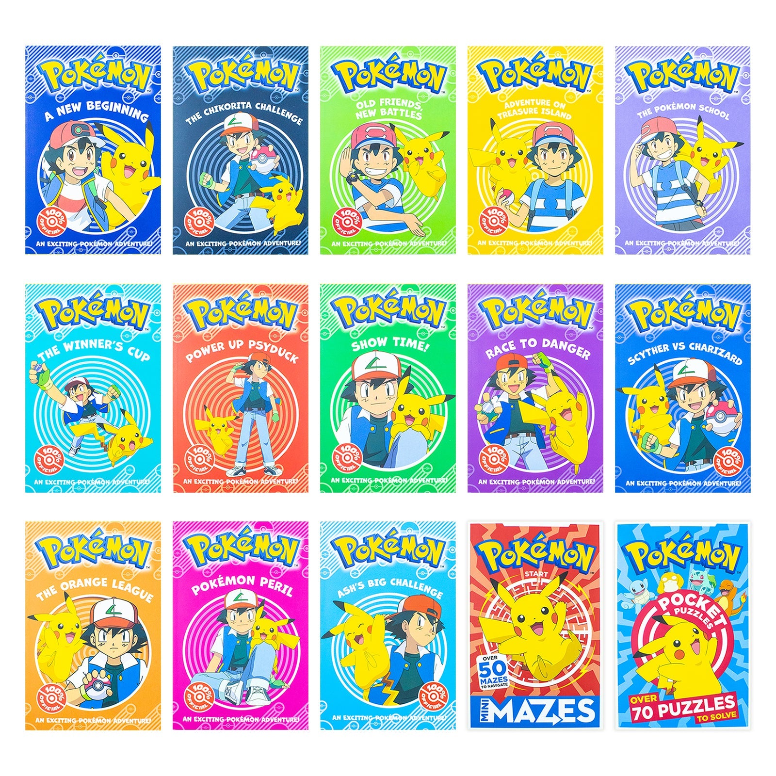 Pokemon Super Collection Series Books 1-15 Box Set By Tracey West