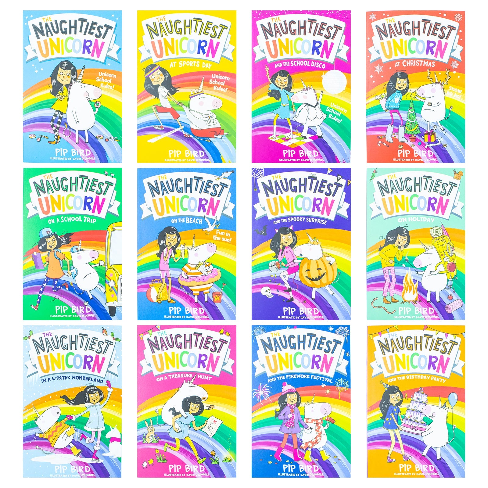 The Naughtiest Unicorn Series 12 Books Collection Set By Pip Bird