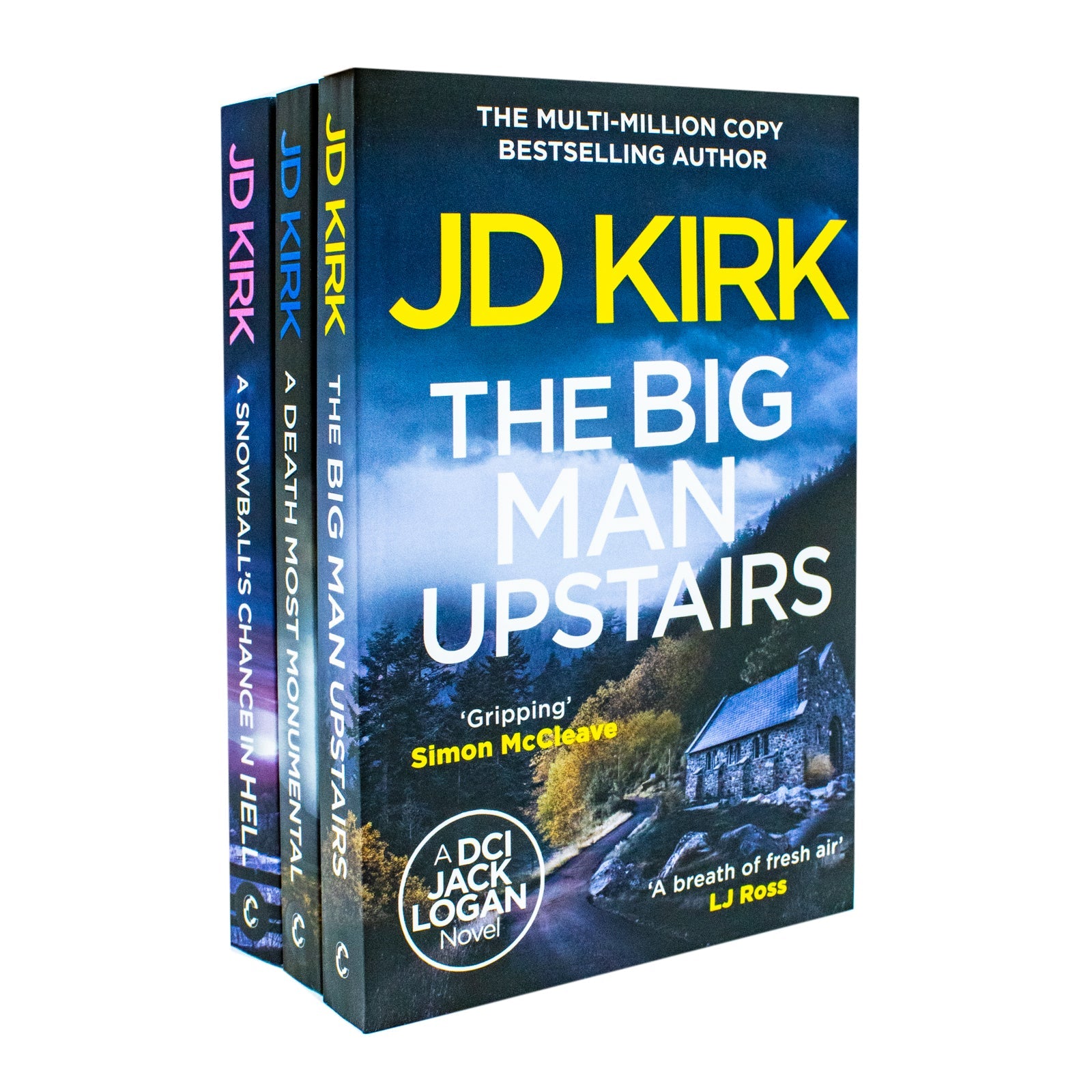 DCI Logan Crime Thrillers 7-9: 3 Books Collection Set By JD Kirk (A Snowball's Chance in Hell, A Death Most Monumental and The Big Man Upstairs)