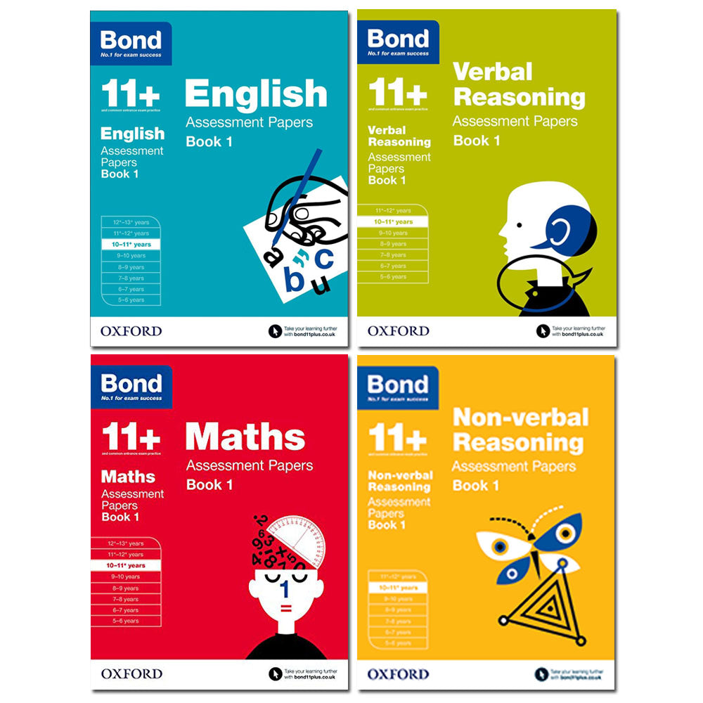 Bond 11+ 4 Books Set Ages 10-11+