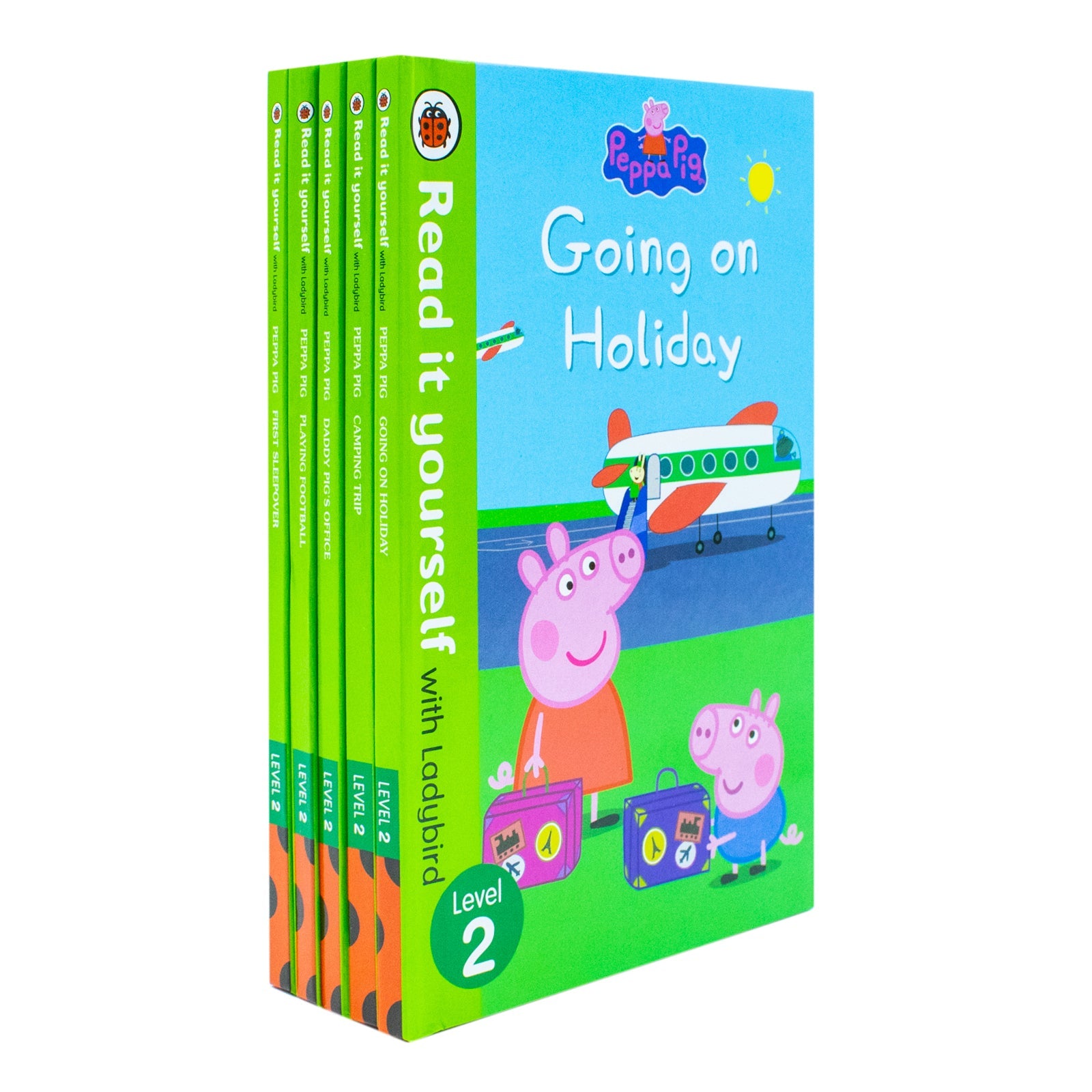 Peppa Pig Read It Yourself Level 2 by Ladybird 5 Books Box Set Collection