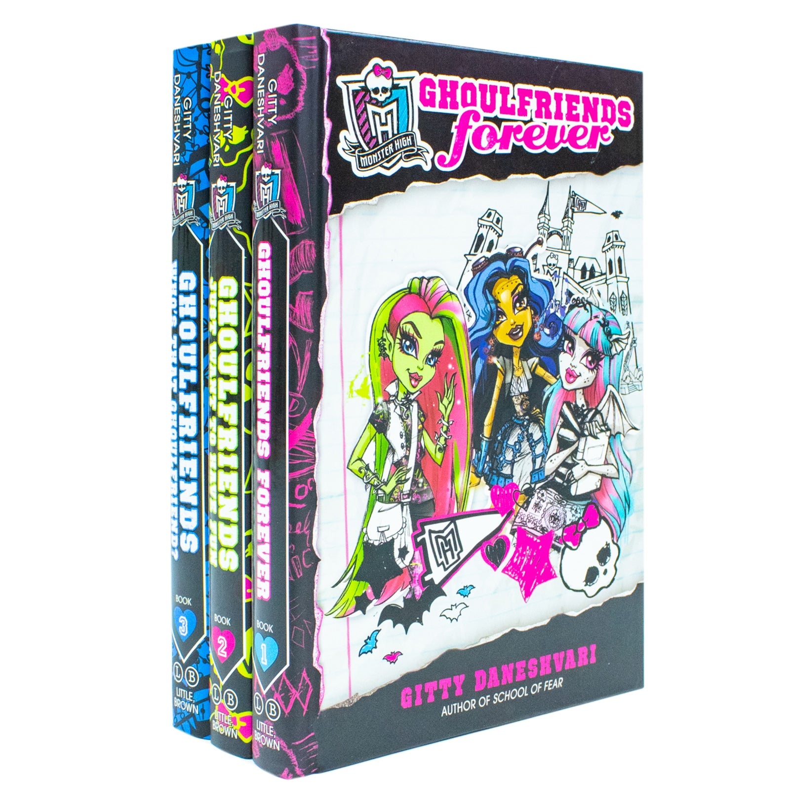 Monster High Ghouls Rule 3 Books Collection Box Set Pack (Ghoulfriends Forever)