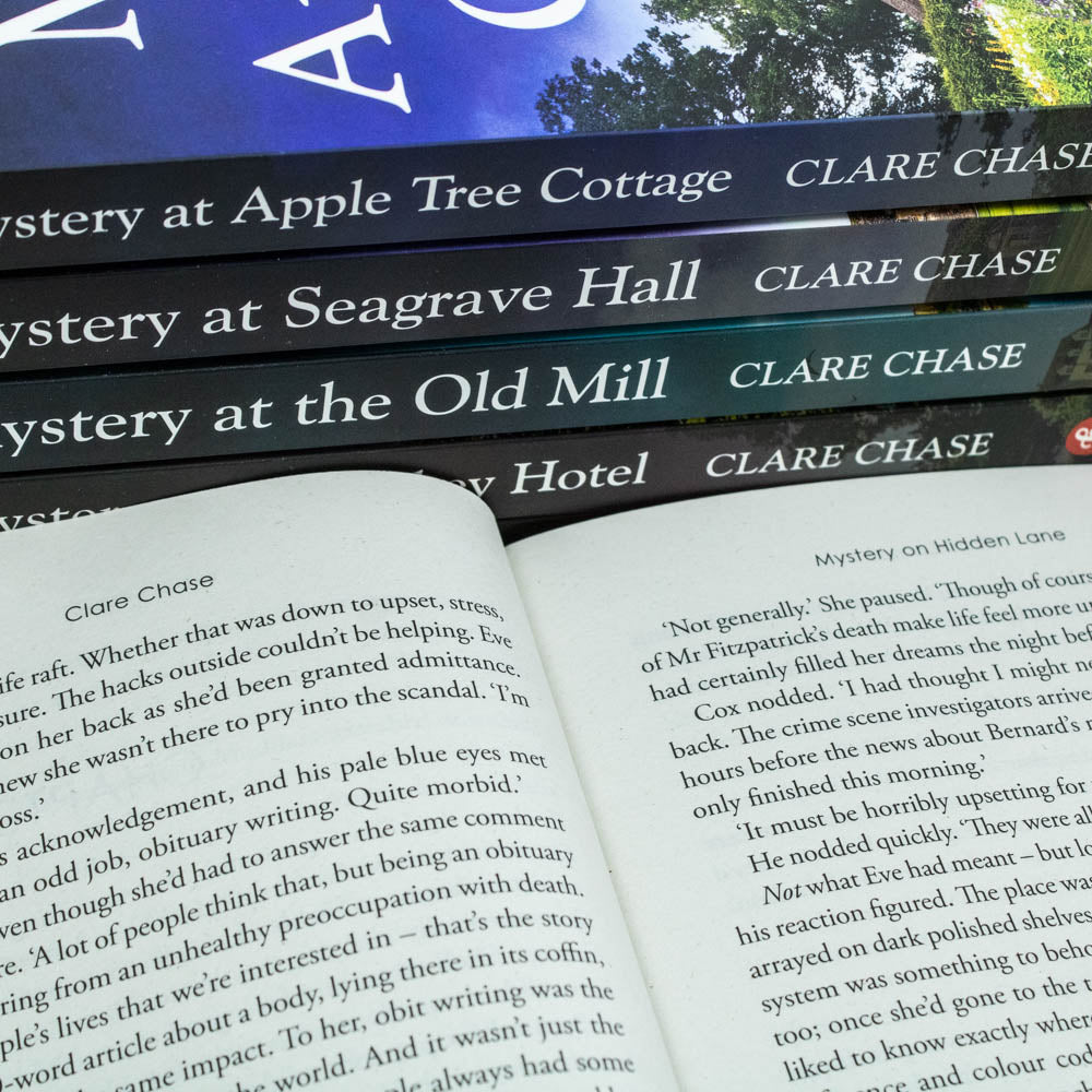 Mystery Collection Series 6 Book Set By Clare Chase (Apple Tree Cottage,Old Mill,Abbey Hotel,Hidden Lane,Church,Seagrave Hall)