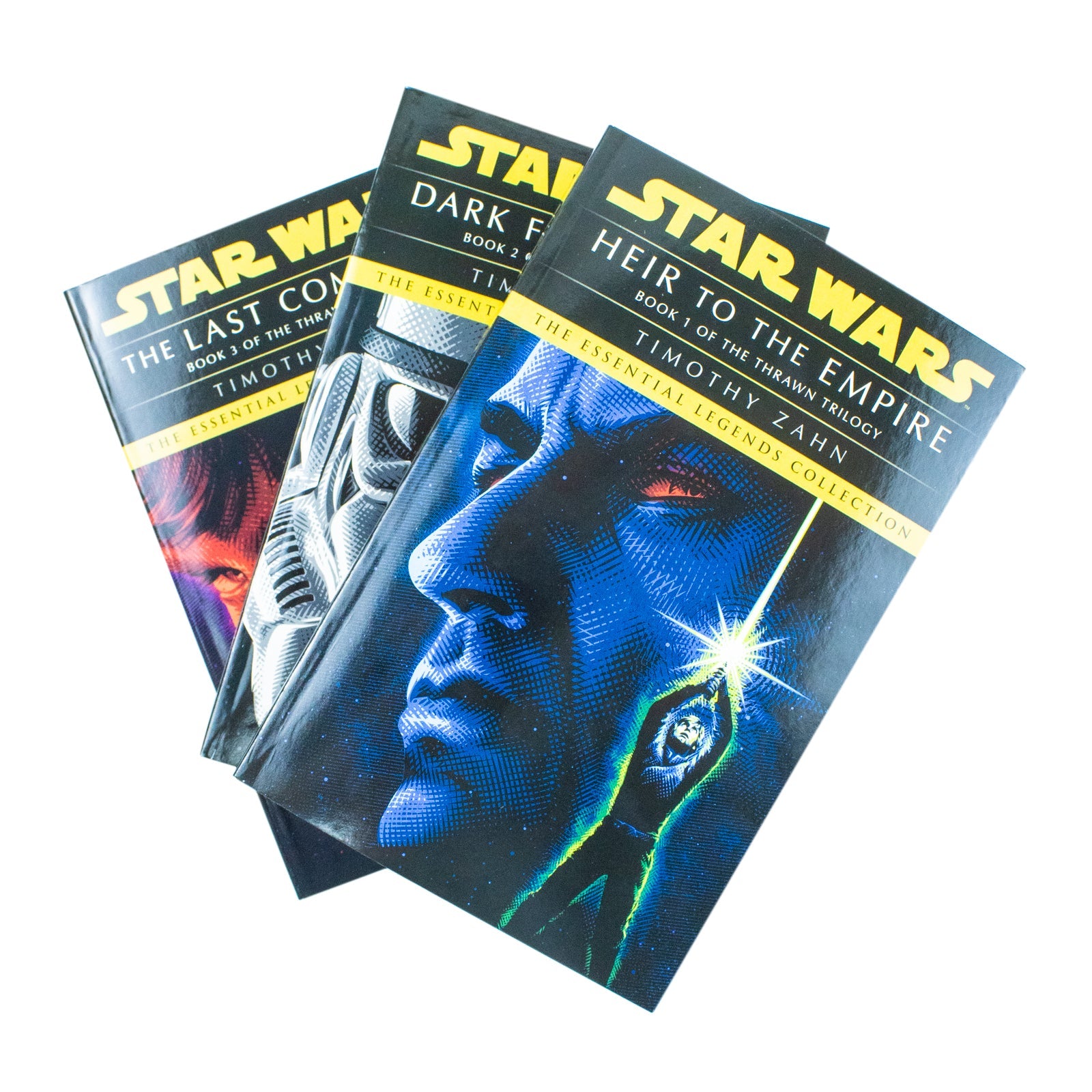 Star Wars Thrawn Series Collection 3 Book Set By Timothy Zahn (Heir to the Empire, Dark Force Rising, The Last Command)