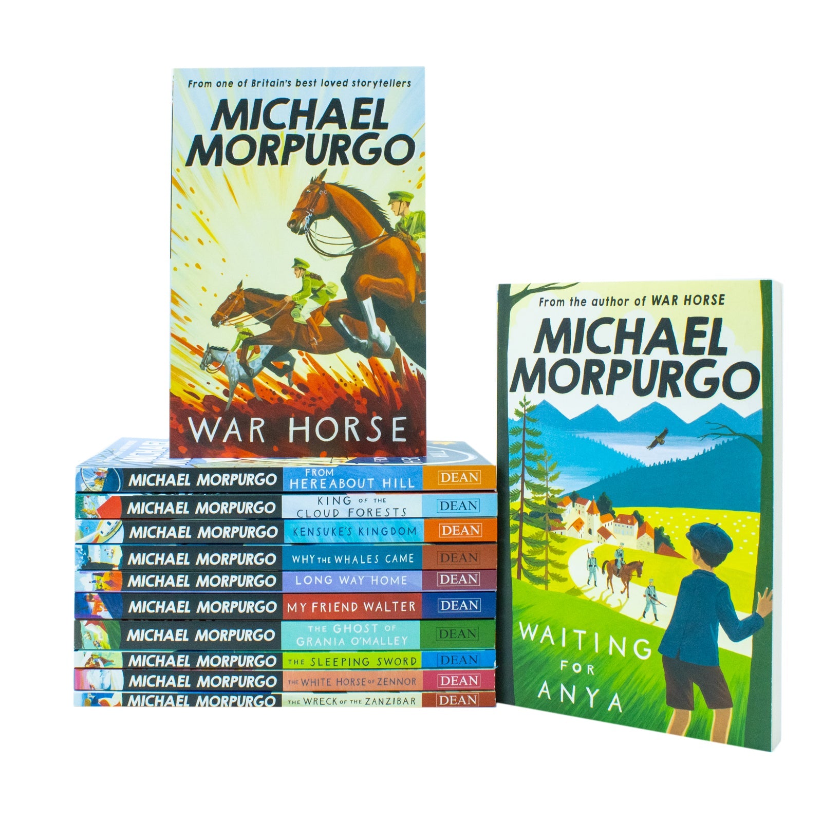 Michael Morpurgo Collection 12 Books Set From Hereabout Hill, Waiting for Anya