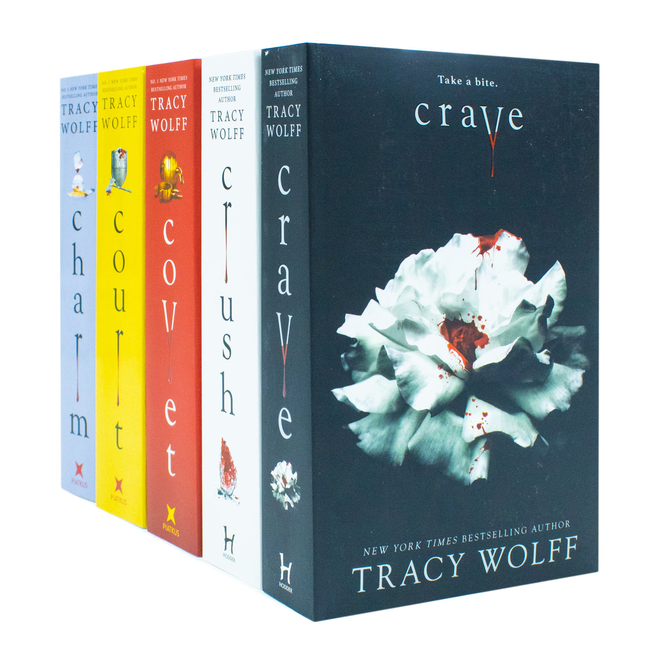 Crave Series 5 Books Collection Set By Tracy Wolff (Crave, Crush, Covet, Court, Charm) Paperback