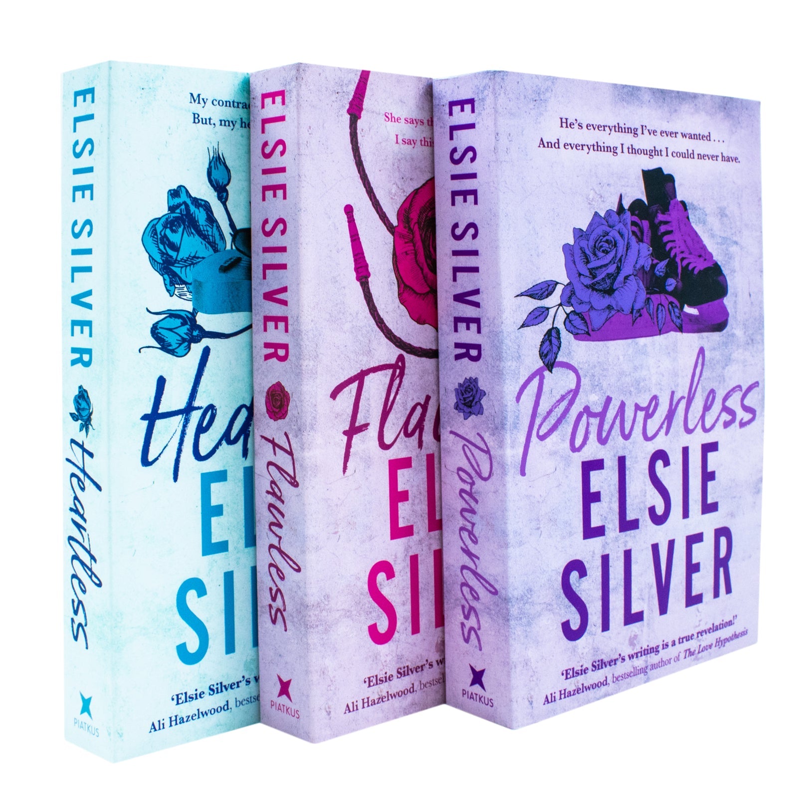 Elsie Silver Chestnut Springs Series 3 Books Collection Set (Heartless, Flawless, Powerless)