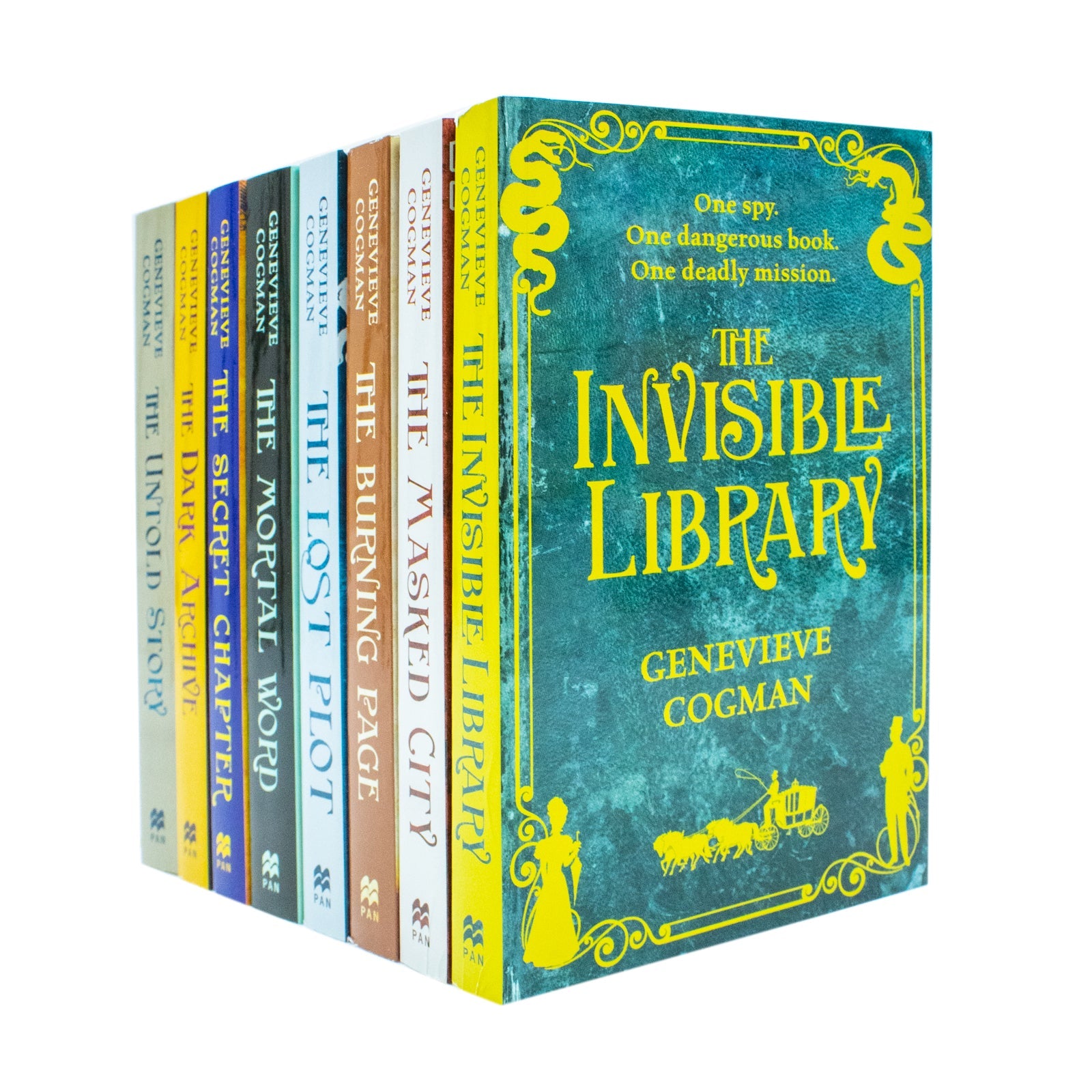 The Invisible Library Series 8 Books Collection Set by Genevieve Cogman  - Fantasy Paperback