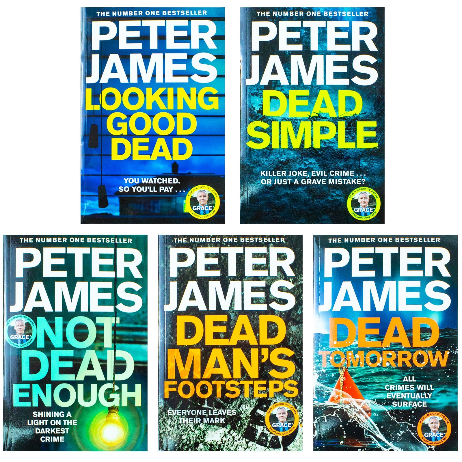 Discover the Roy Grace Mystery Series Collection Books 1-5 by Peter James - Engaging Fiction for Young Adults and Older Readers