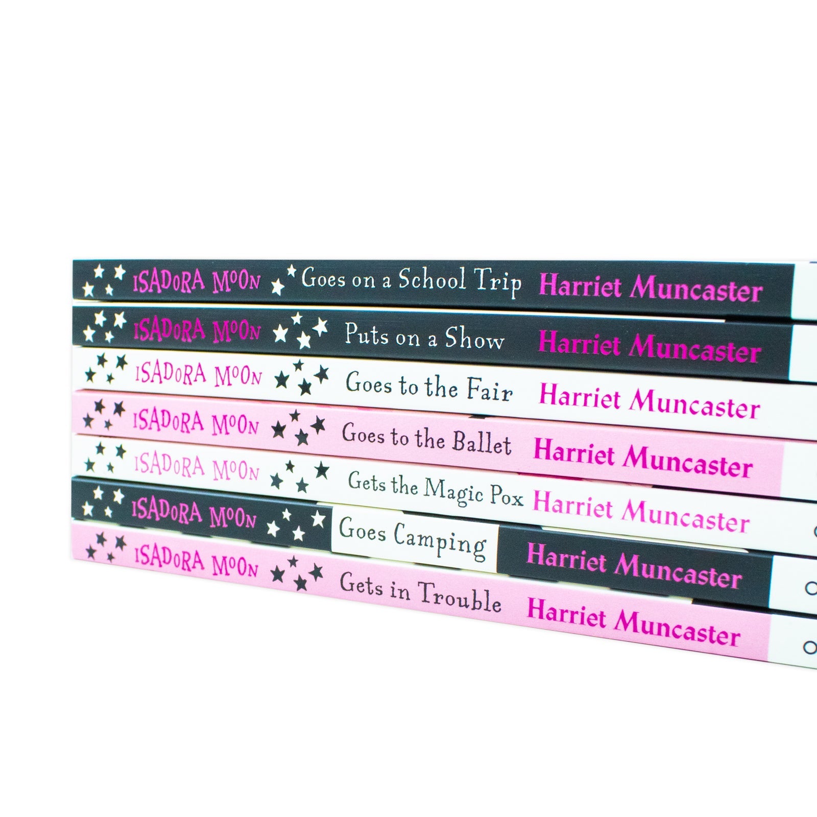 Harriet Muncaster Isadora Moon 7 Books New Series ( Goes on a School Trip, Puts on a  Show, Gets The Magic Pox, Goes Camping & More!)