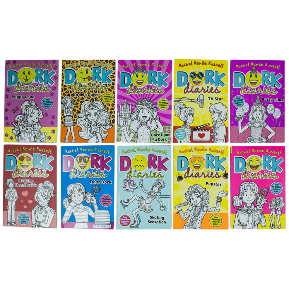 Dork Diaries Series Rachel Renee Russells Collection 10 Books Pack Set