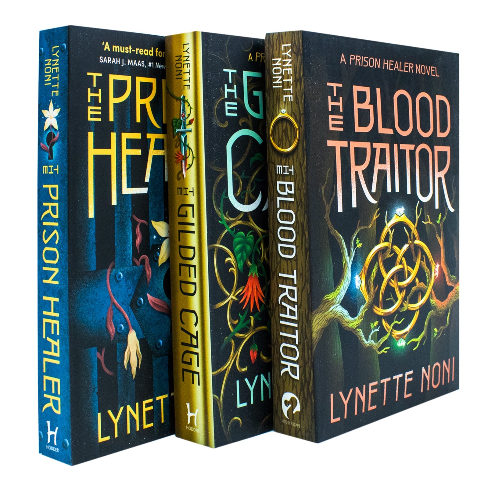 The Prison Healer Series 3 Books Collection Set By Lynette Noni (The Prison Healer, The Gilded Cage, The Blood Traitor)