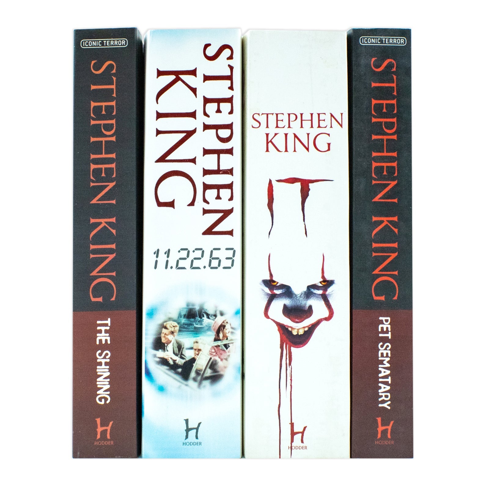 Explore the thrilling Stephen King Collection with 4 books including Pet Sematary, The Shining, It, and 11.22.63 for Young Adults